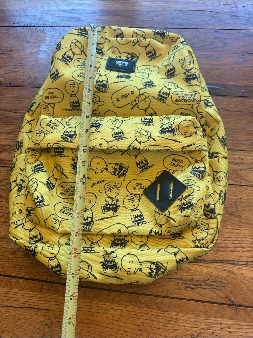 Vans x Peanuts Old Skool ll Charlie Brown Black and Yellow Backpack Like New